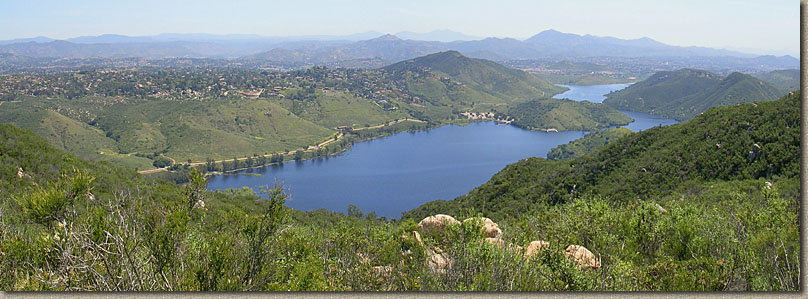 Lake Hodges from the overlook